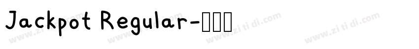 Jackpot Regular字体转换